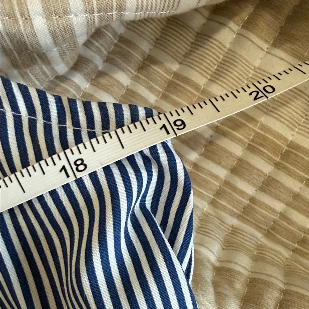 Tulip Creations Drop Waist Striped Blue Sleeveless Dress - Picture 5 of 6